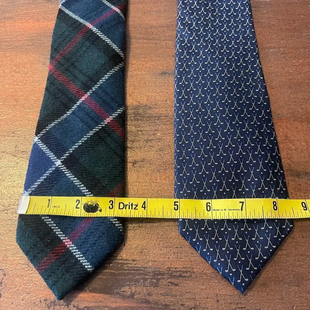 Ralph Lauren & Tommy Hilfiger Men's Ties Lot of 02 Silk/Wool Ties